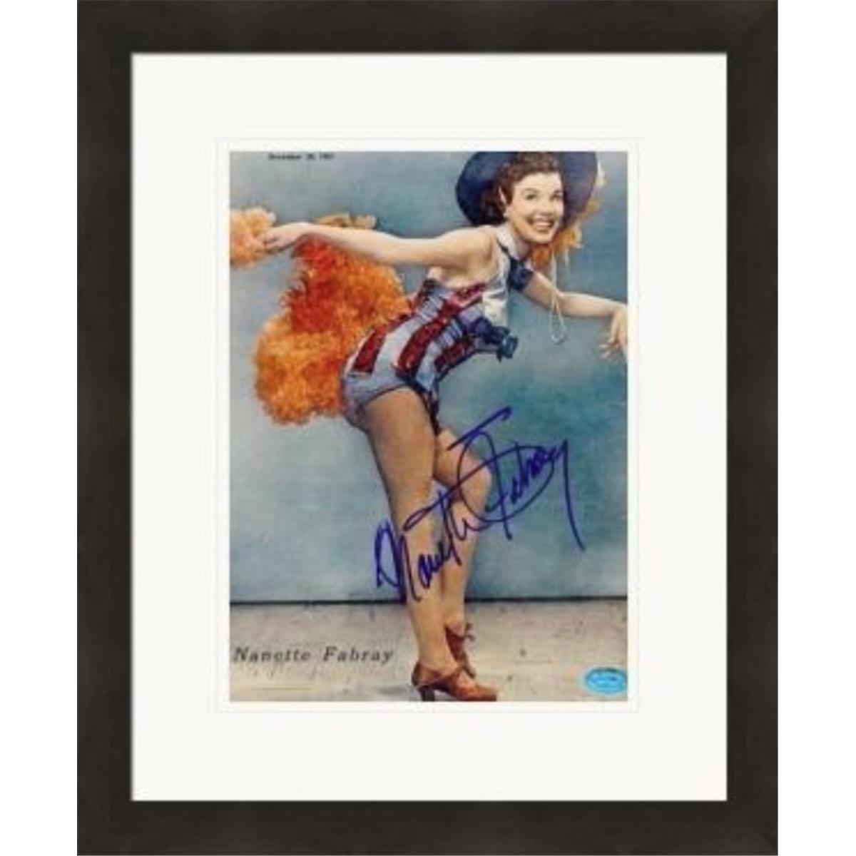 465109 8 x 10 in. Nanette Fabray Autographed 3 Matted & Framed Photo