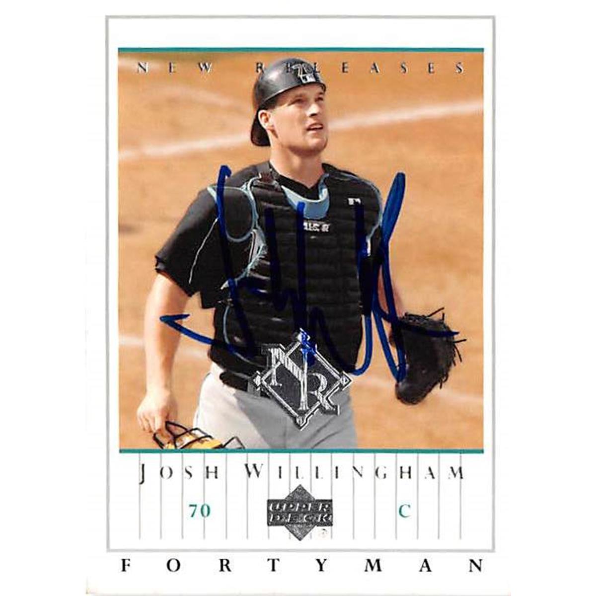 444212 Josh Willingham Autographed Baseball Card 2003 Upper Deck Fortyman No. 930 for Florida Marlins