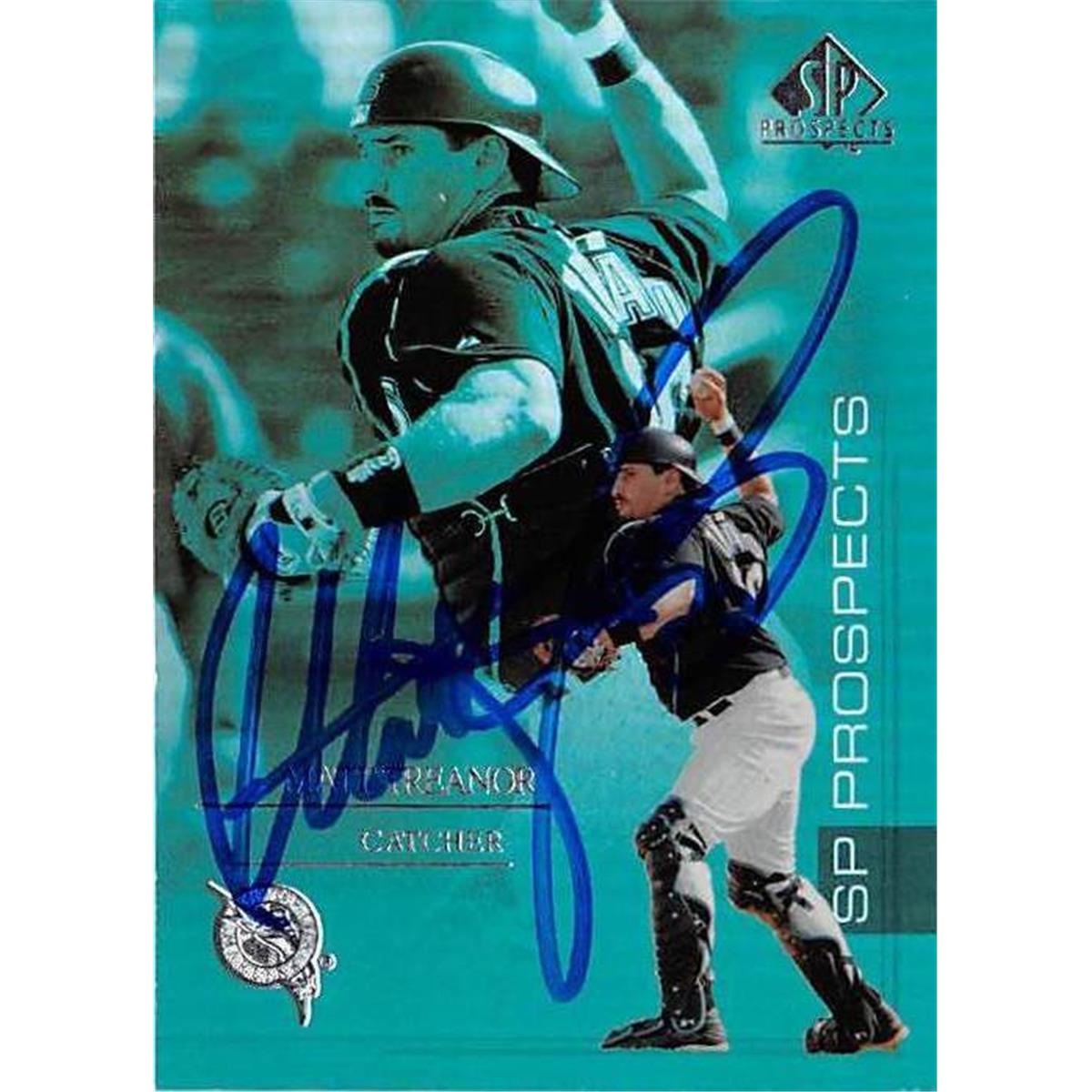 444281 Matt Treanor Autographed Baseball Card 2004 Upper Deck No. 138 Sp Prospects for Florida Marlins