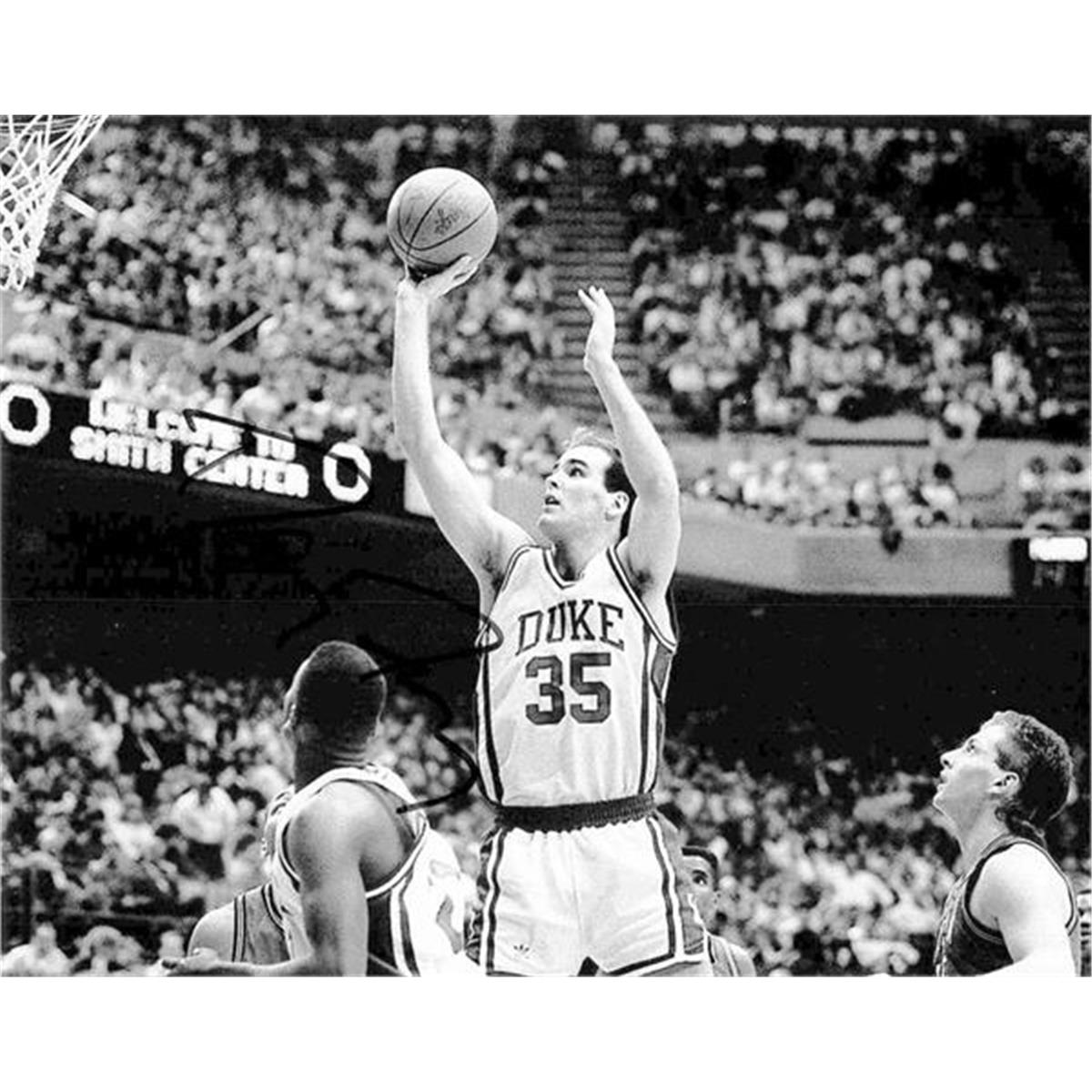 454825 8 x 10 in. Danny Ferry Autographed Photo No. SC3 for Duke Blue Devils Basketball