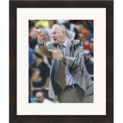 432355 8 x 10 in. Jim Calhoun Autographed Photo No. SC10 Matted & Framed for Connecticut Basketball Coach -  Autograph Warehouse