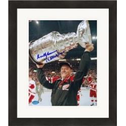 Picture of Autograph Warehouse 432291 8 x 10 in. Scotty Bowman Autographed Photo No. SC4 Inscribed 13 Stanley Cups Matted & Framed for Detroit Red Wings