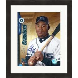 432352 8 x 10 in. Carl Crawford Autographed Photo No. SC1 Matted & Framed for Tampa Bay Rays
