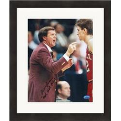Picture of Autograph Warehouse 432372 8 x 10 in. Denny Crum Autographed Photo No. SC6 Inscribed Cool Hand Luke Matted & Framed for Louisville Cardinals College Basketball Coach