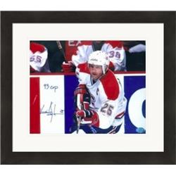 Picture of Autograph Warehouse 432416 8 x 10 in. Vincent Damphousse Autographed Photo No. SC1 Inscribed 93 Cup Matted & Framed for Montreal Canadiens
