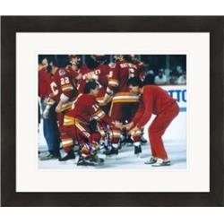 Picture of Autograph Warehouse 432475 8 x 10 in. Theo Fleury Autographed Photo No. SC2 Matted & Framed for Calgary Flames 1989 Stanley Cup Champion