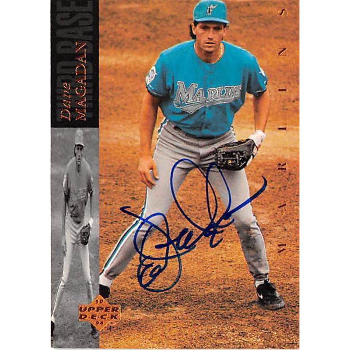 444038 Florida Marlins 1994 Upper Deck No. 73 Dave Magadan Autographed Baseball Card