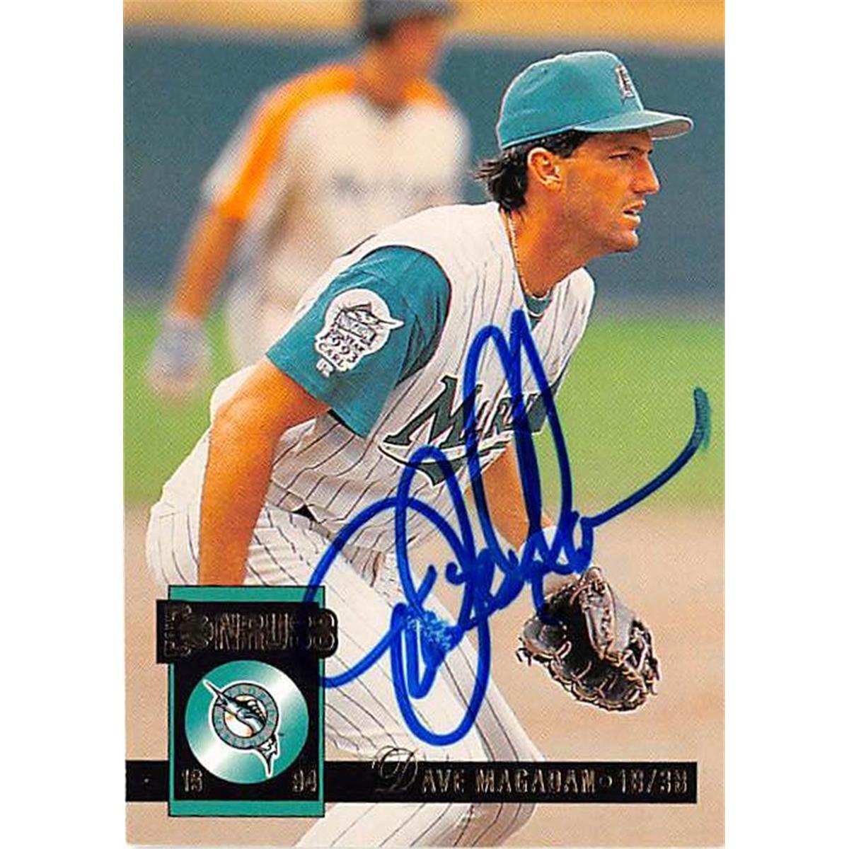 444046 Florida Marlins 1994 Donruss No. 658 Dave Magadan Autographed Baseball Card
