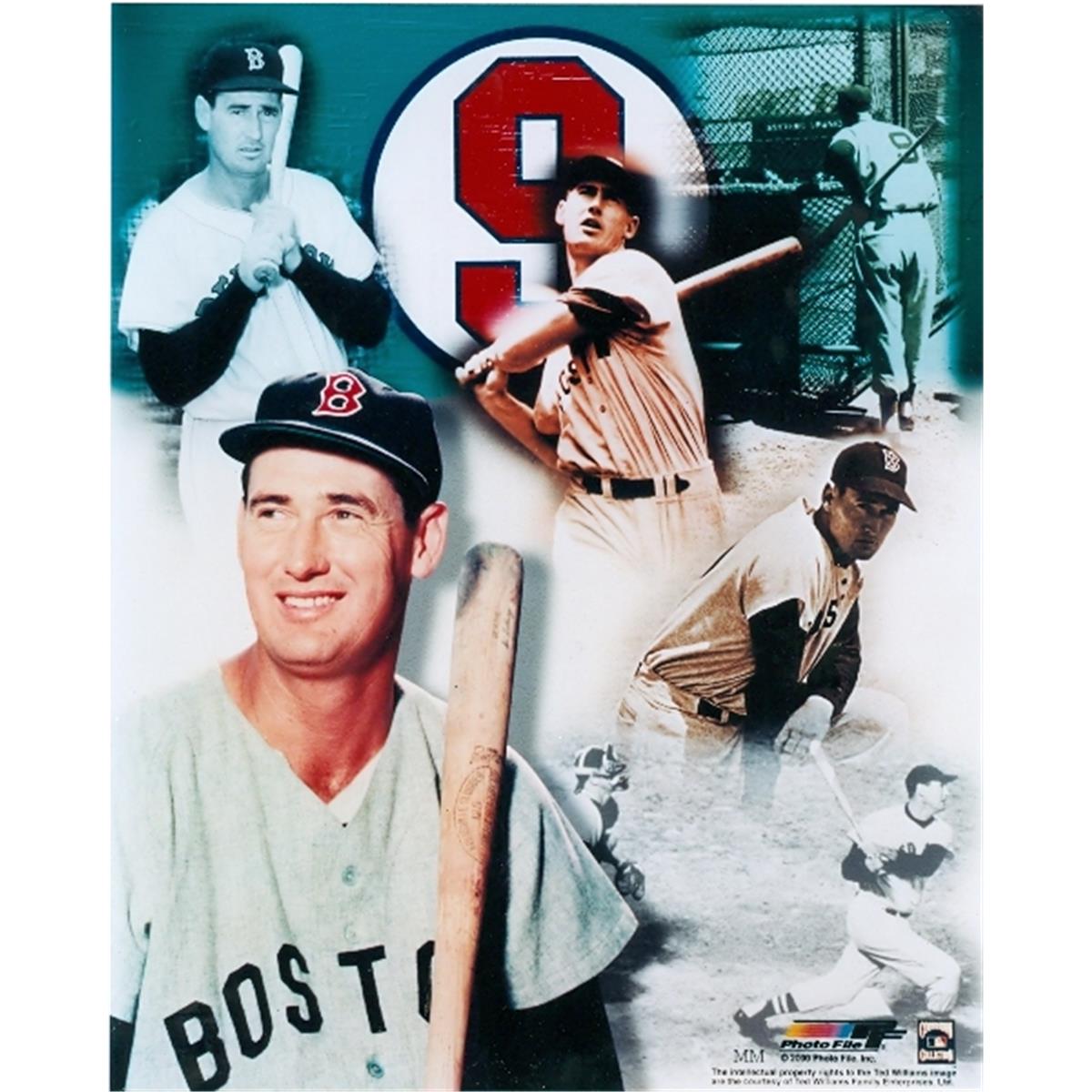 443744 8 x 10 in. Boston Red Sox Career Collage Ted Williams Photo