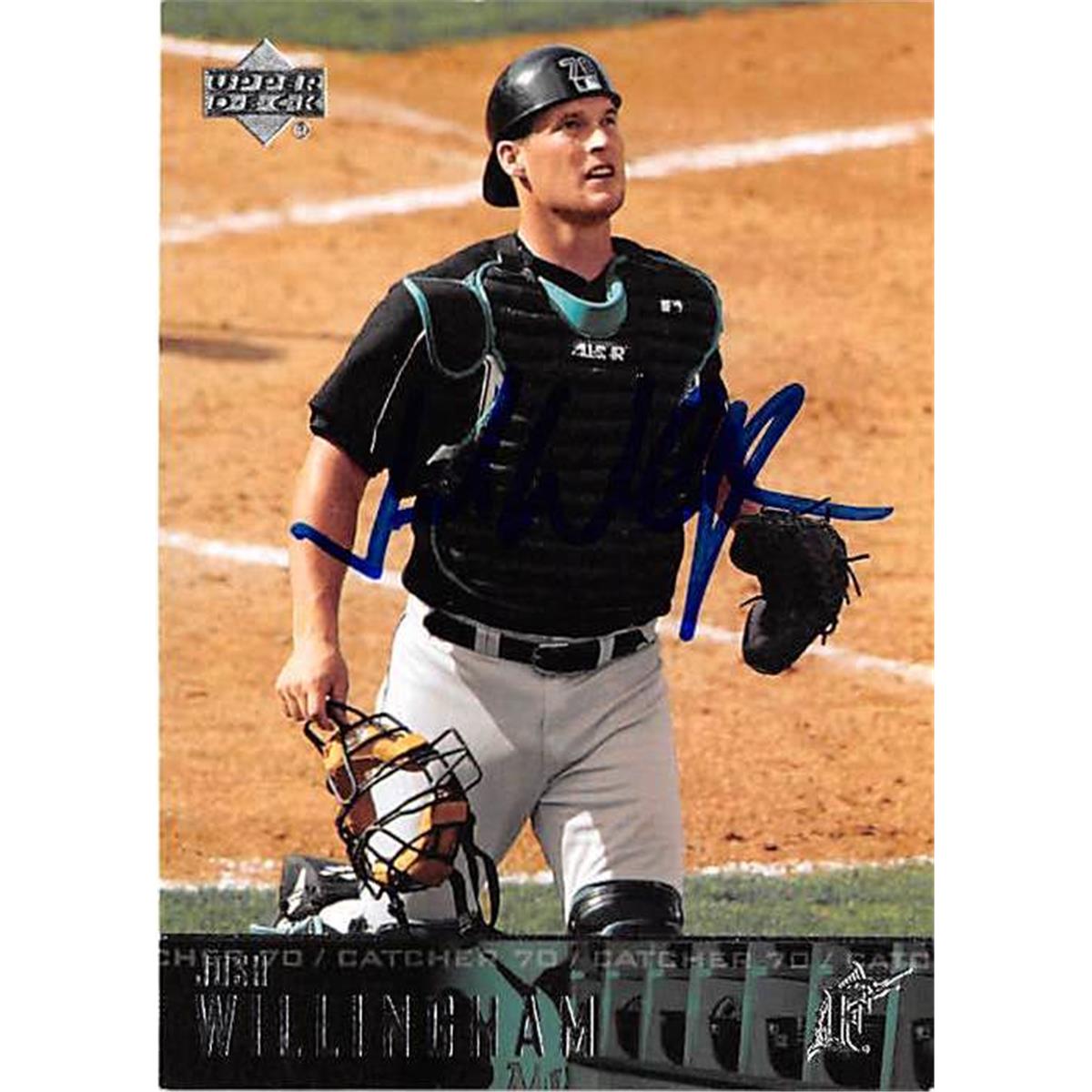444210 Florida Marlins 2004 Upper Deck No. 354 Josh Willingham Autographed Baseball Card