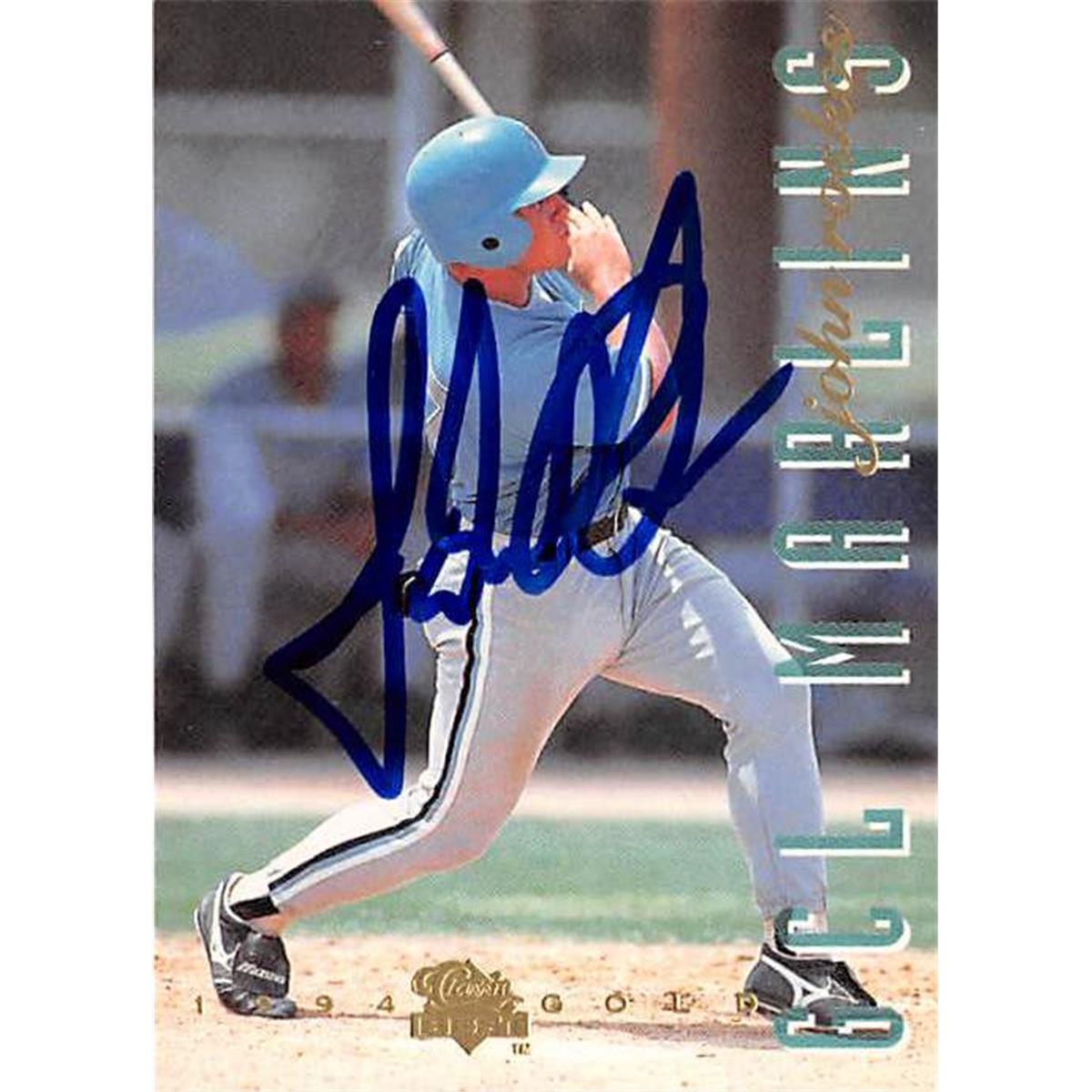 444374 Florida Marlins GCL FT 1994 Classic No. 74 John Roskos Autographed Baseball Card