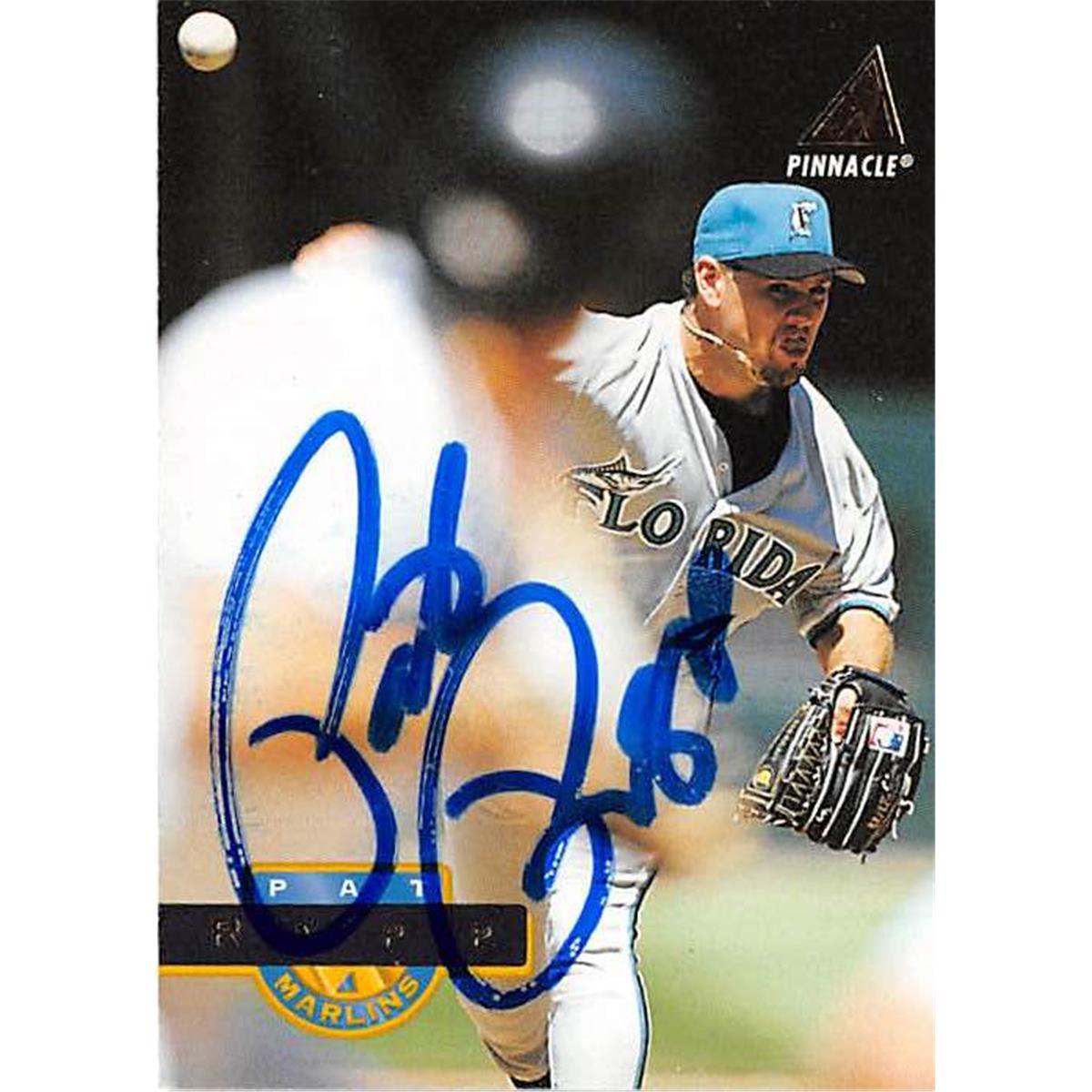 444401 Florida Marlins 1994 Pinnacle No. 189 Pat Rapp Autographed Baseball Card