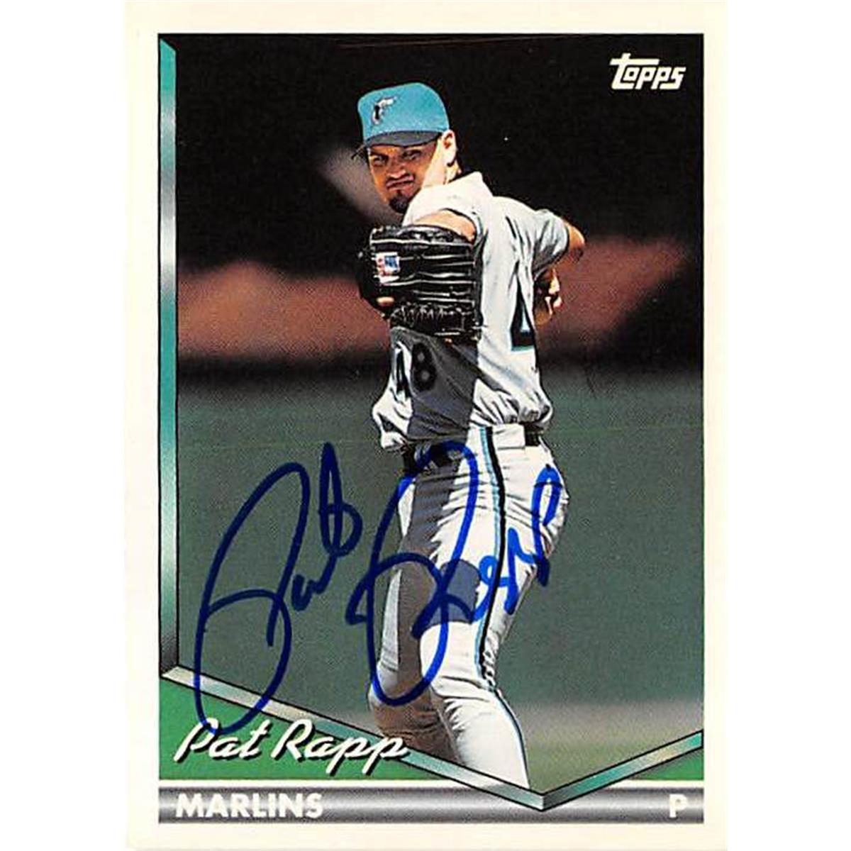 444404 Florida Marlins 1994 Topps No. 227 Pat Rapp Autographed Baseball Card