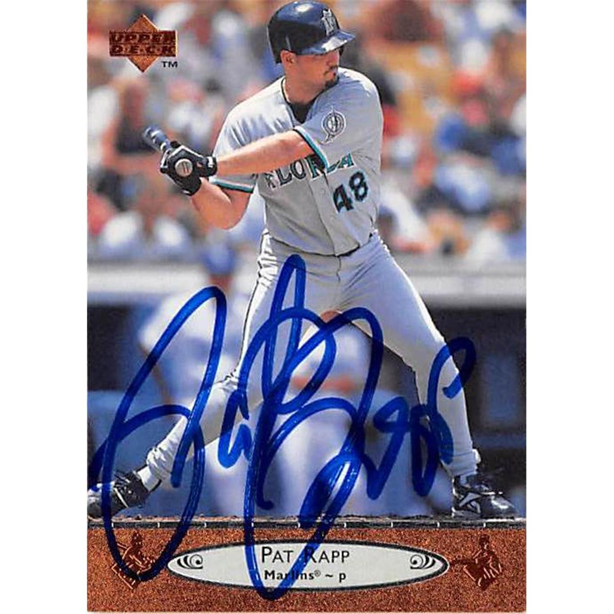 444410 Florida Marlins 1996 Upper Deck No. 338 Pat Rapp Autographed Baseball Card