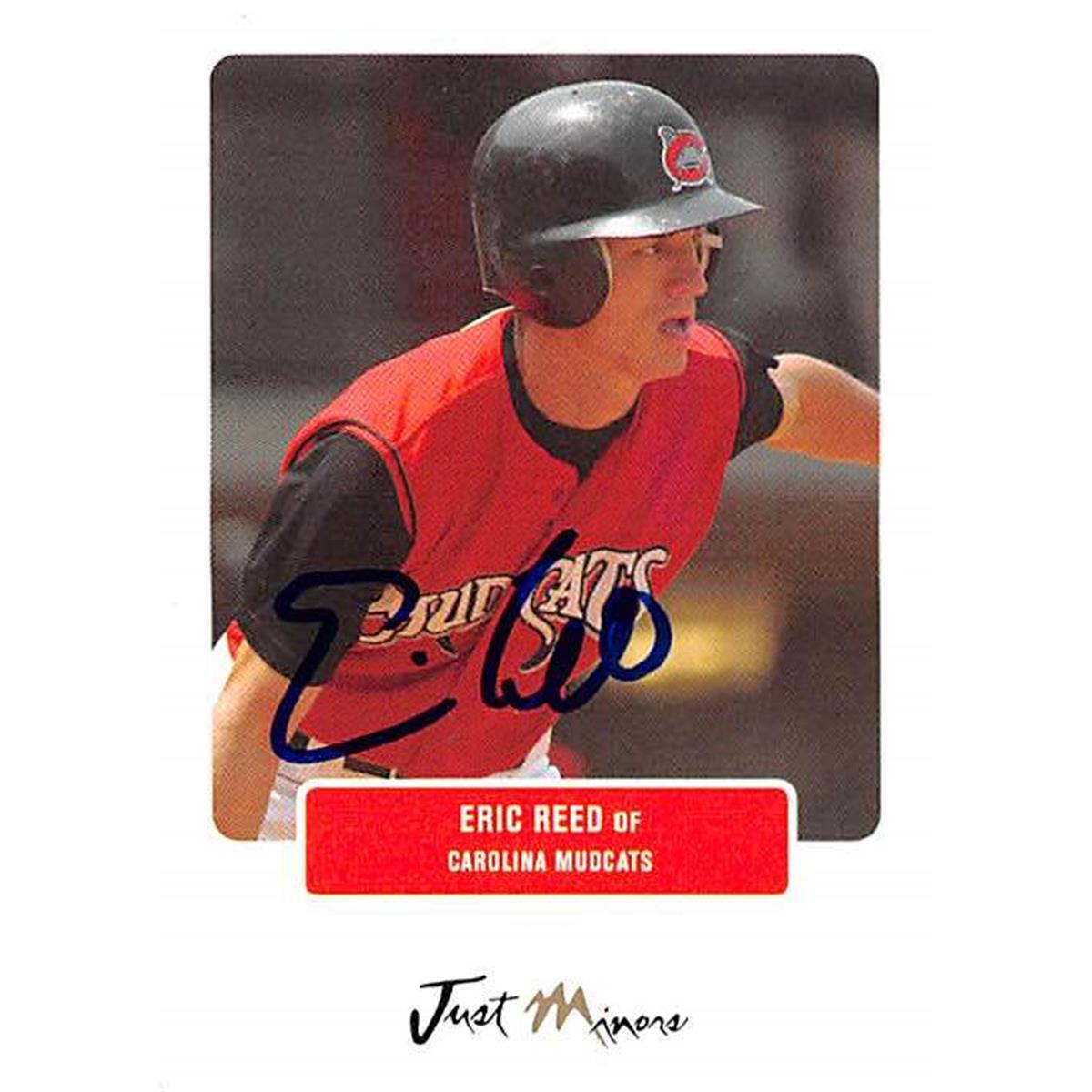 444419 Florida Marlins FT 2004 Just Minors No. 71 Eric Reed Autographed Baseball Card