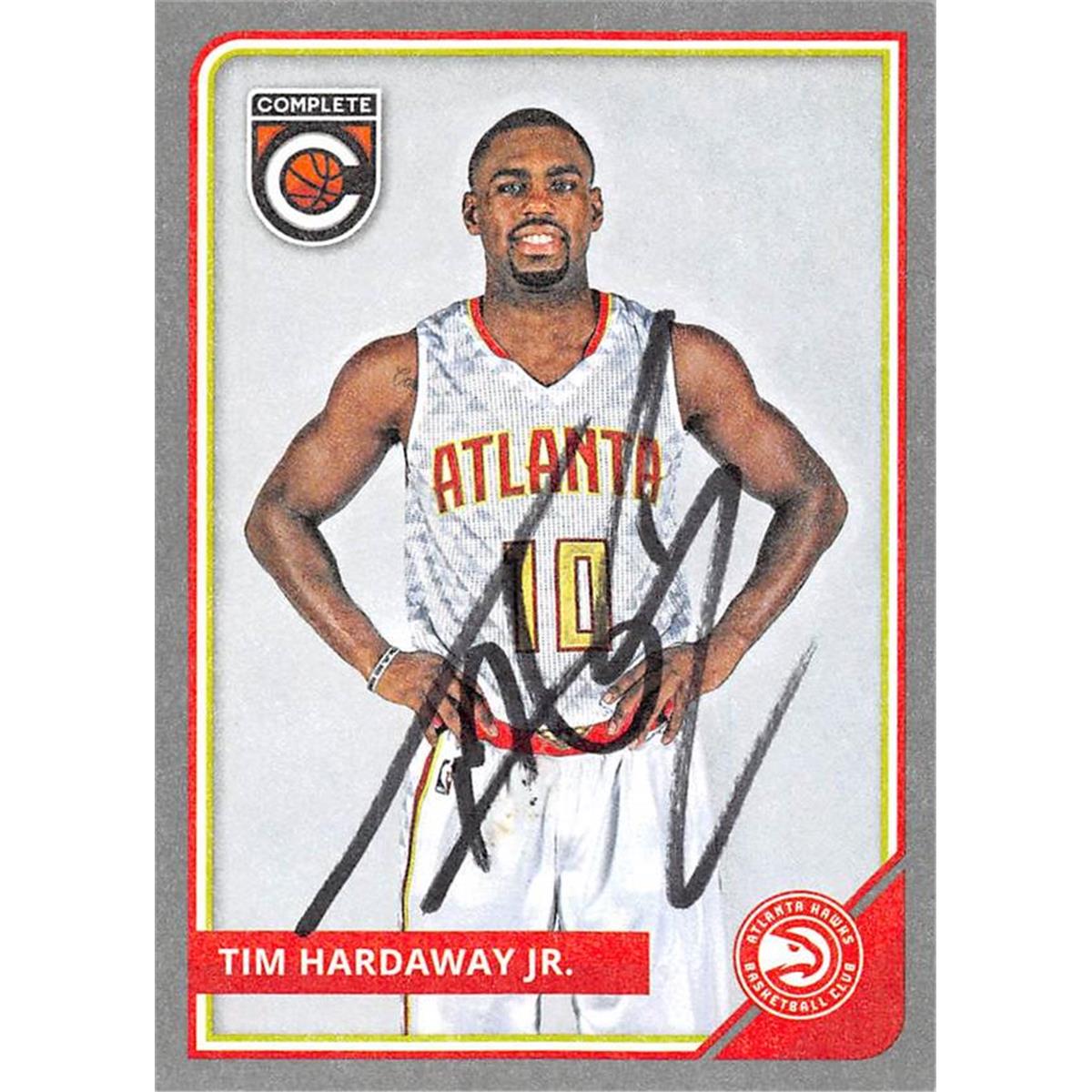 Picture of Autograph Warehouse 444455 Atlanta Hawks 2015 Panini Complete Silver No. 97 Tim Hardaway Jr. Autographed Basketball Card