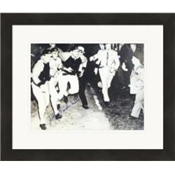454913 11 x 14 in. Cincinnati Reds 2nd No Hitter Mob Scene Matted & Framed Johnny Vander Meer Autographed Photo