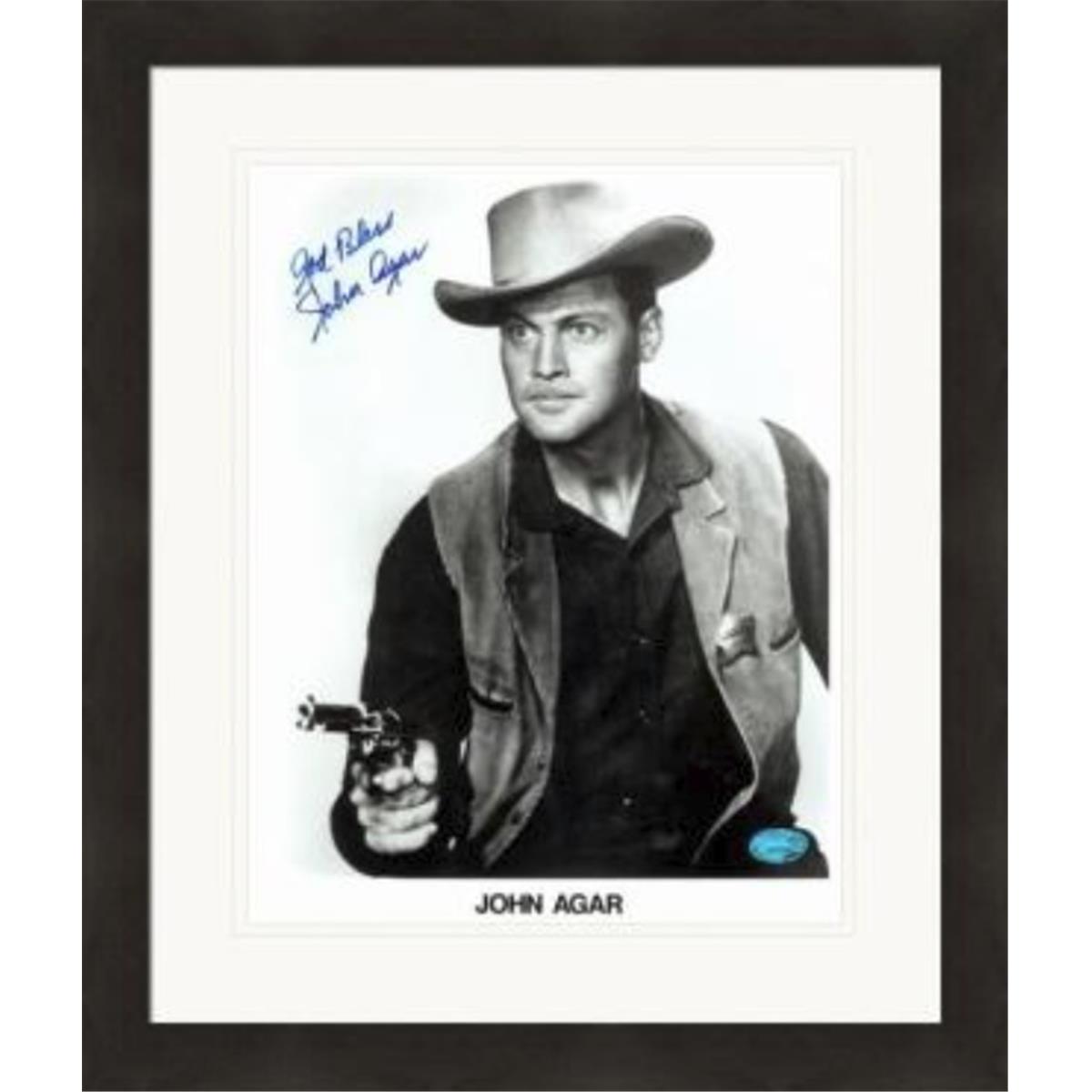 465034 8 x 10 in. Actor No. 2 Matted & Framed John Agar Autographed Photo