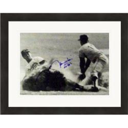 464993 11 x 14 in. Los Angeles Dodgers Inscribed 104sbs Matted & Framed Maury Wills Autographed Photo