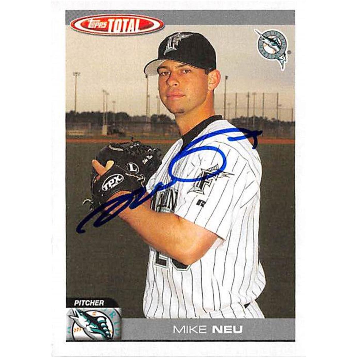 444126 Florida Marlins 2004 Topps Total No. 769 Mike Neu Autographed Baseball Card