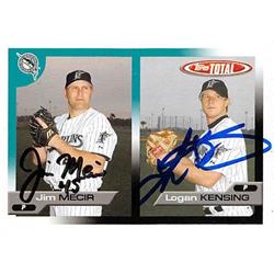 444192 Florida Marlins 2005 Topps Total No. 582 Jim Mecir & Logan Kensing Autographed Baseball Card -  Autograph Warehouse