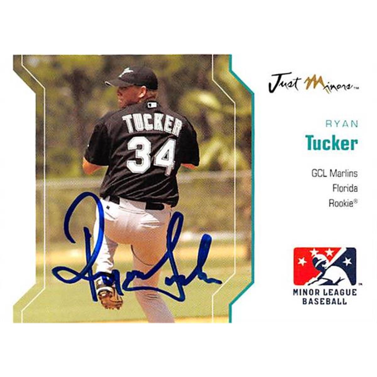 444292 Florida Marlins FT 2006 Just Minors No. 59 Ryan Tucker Autographed Baseball Card