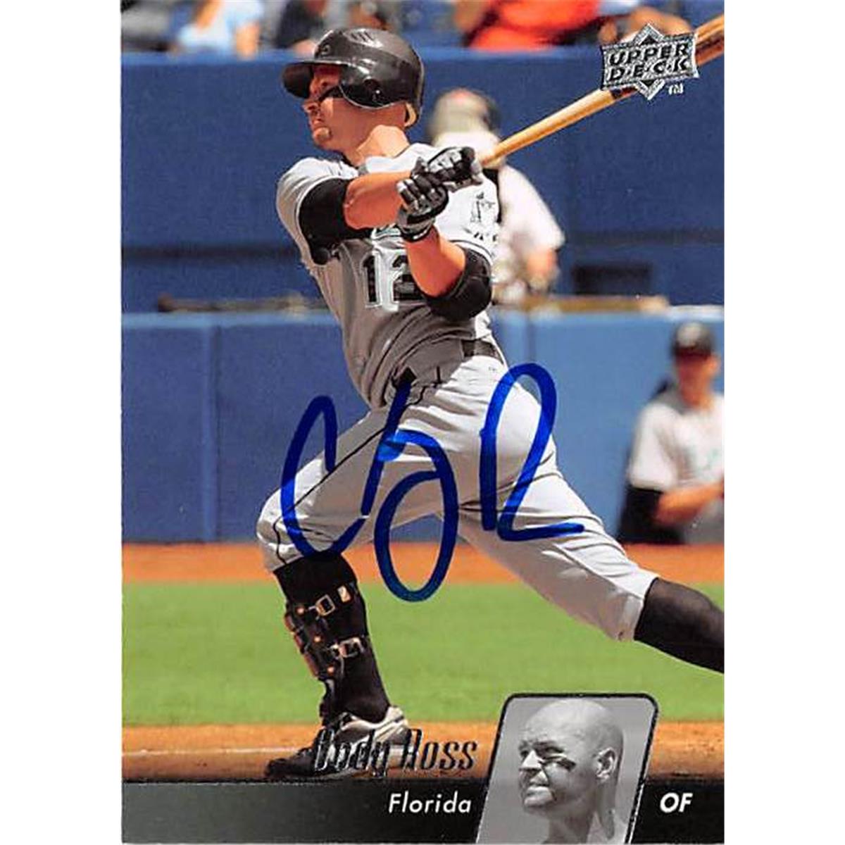 444385 Florida Marlins 2010 Upper Deck No. 209 Cody Ross Autographed Baseball Card