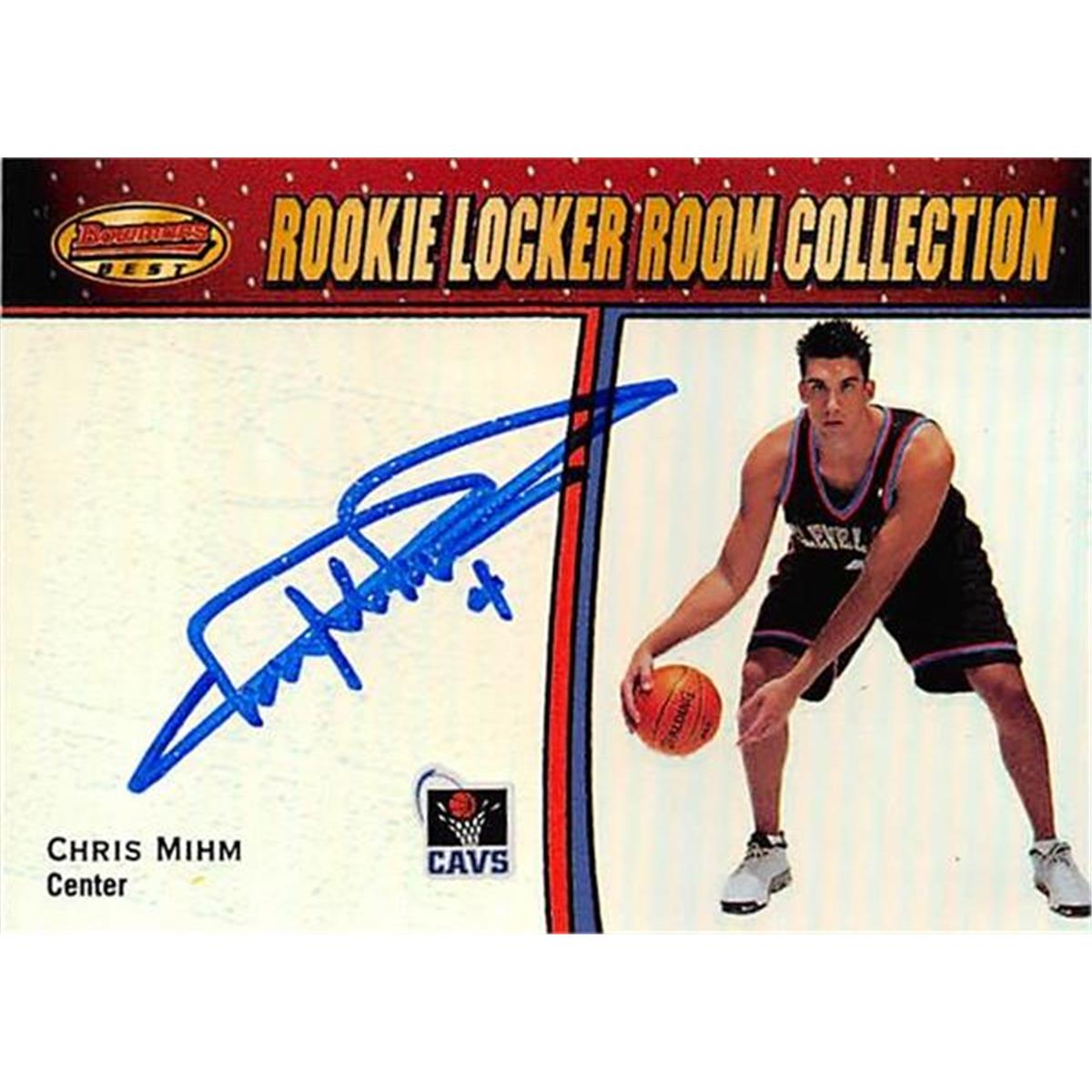 Picture of Autograph Warehouse 444472 Cleveland Cavaliers 2001 Bowmans Best Rookie No. LRC7 Chris Mihm Autographed Basketball Card