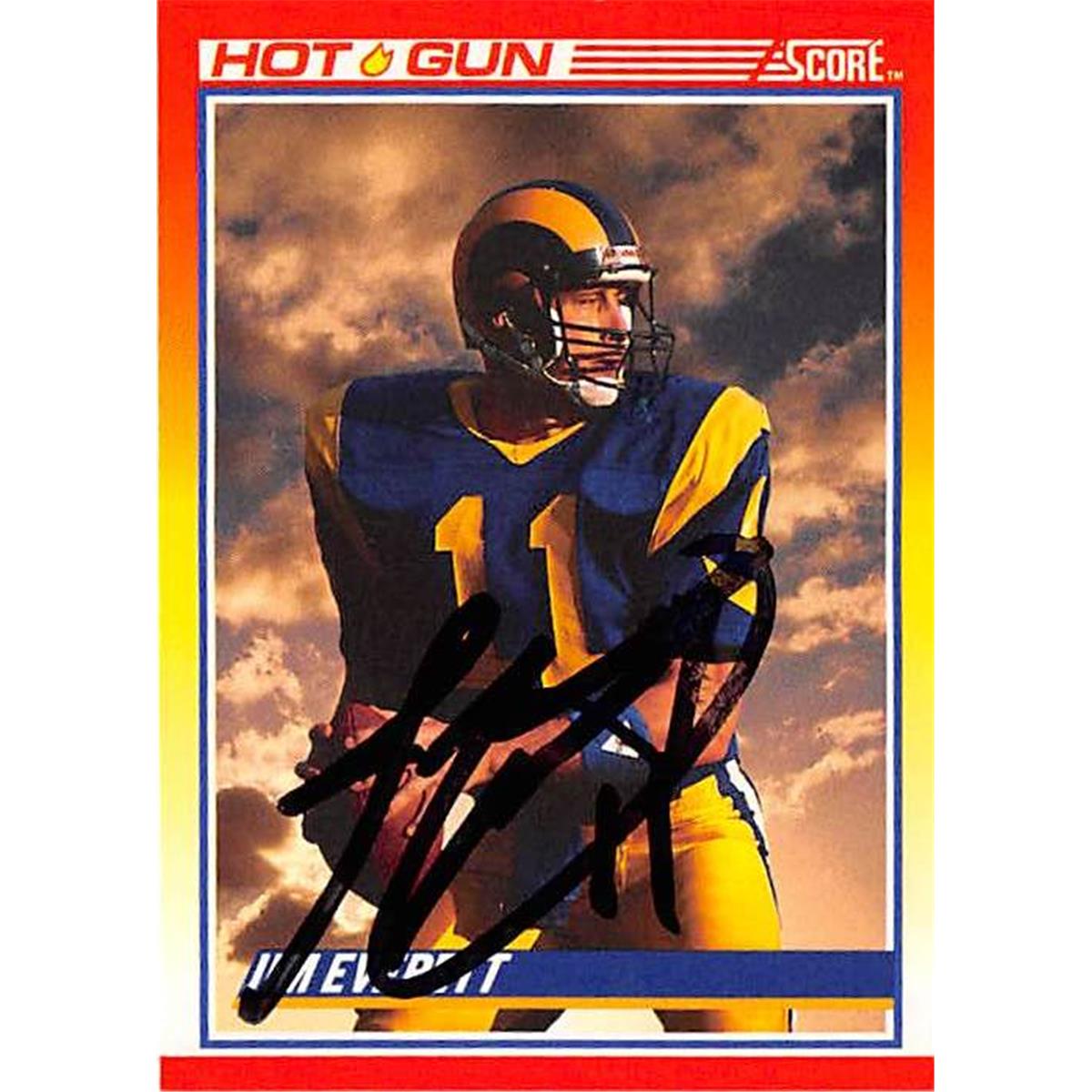 444715 Los Angeles Rams 1990 Score Hot Gun No. 312 2-12 Jim Everett Autographed Football Card -  Autograph Warehouse