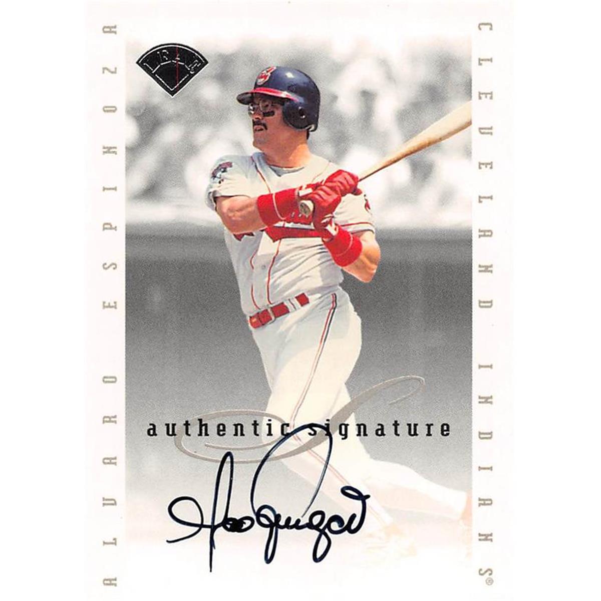 465405 Alvaro Espinoza Autographed Baseball Card, 1996 Leaf Certified