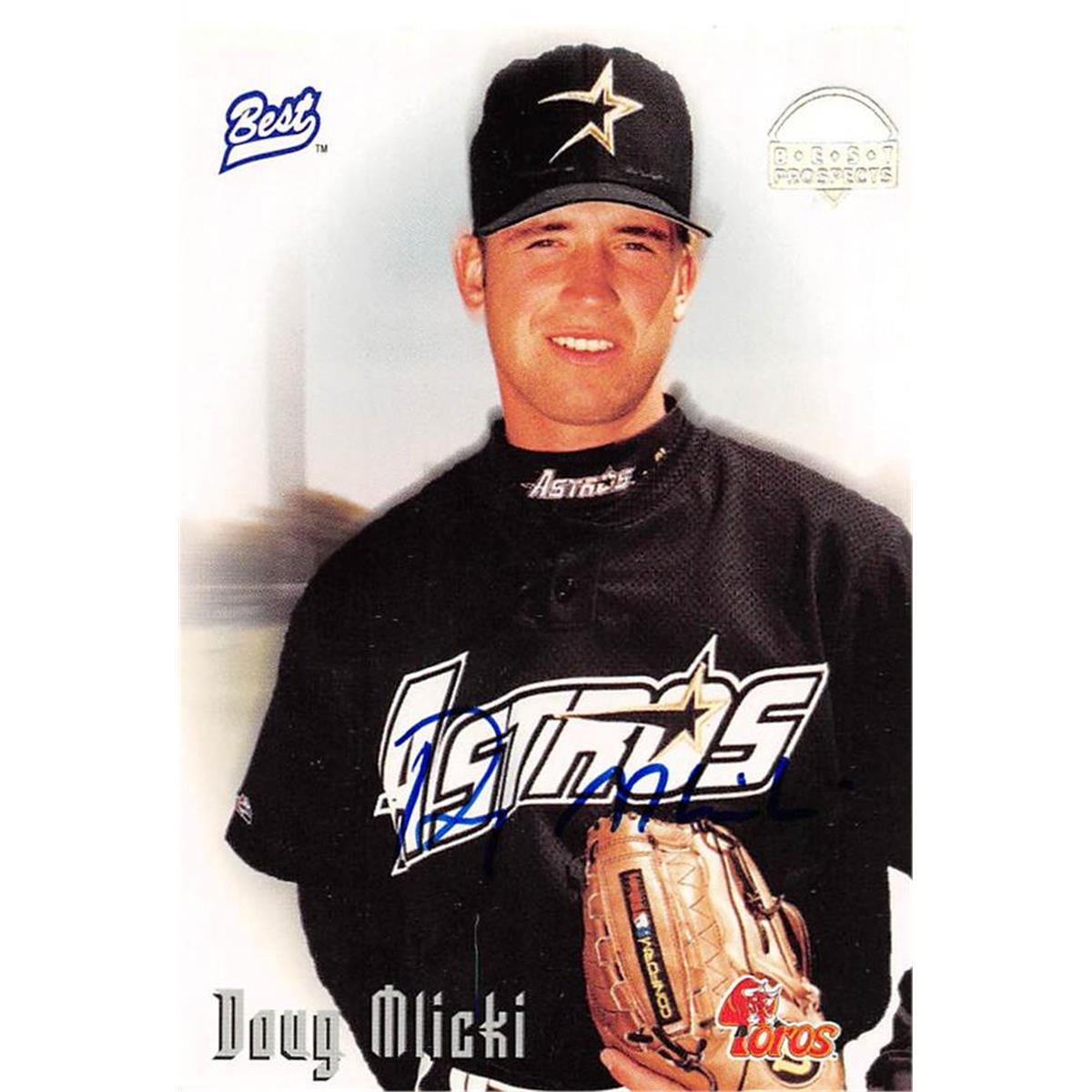 465443 Dave Mlicki Autographed Baseball Card, 1996 Best Certified