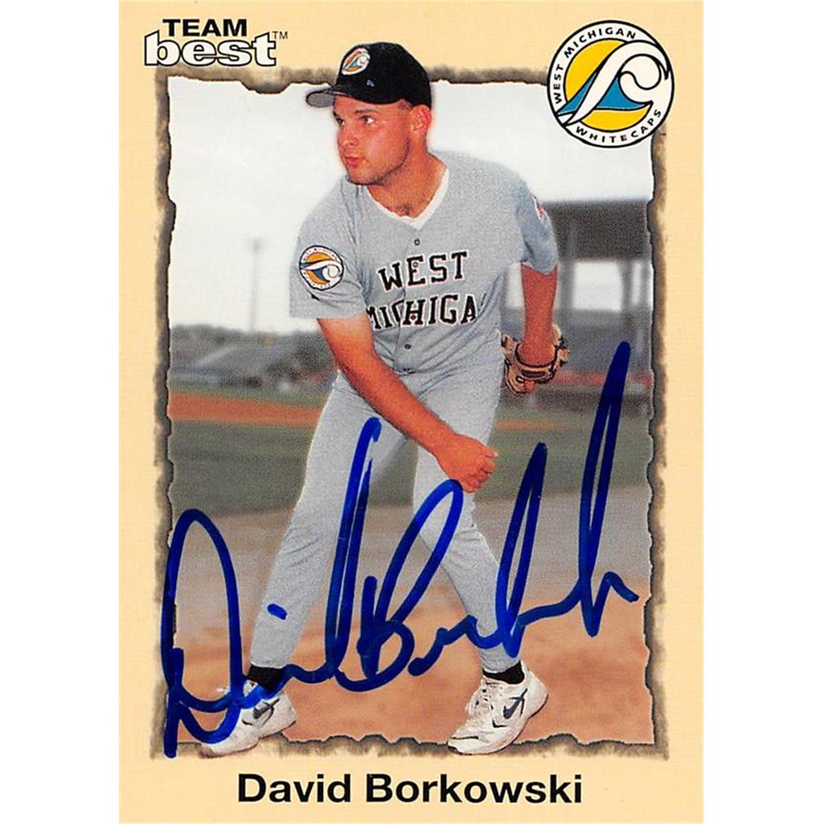 465583 David Borkowski Autographed Baseball Card, 1998 Team Best Rookie No. 4