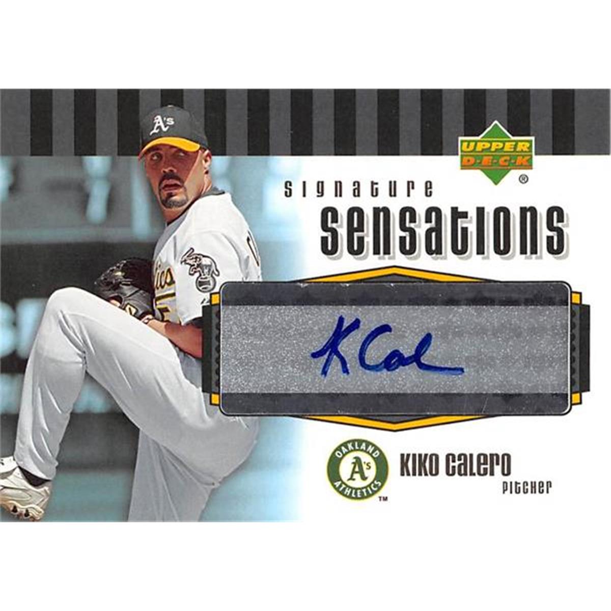 465379 Kiko Calero Autographed Baseball Card, 2006 Upper Deck Sensations No. SSKC