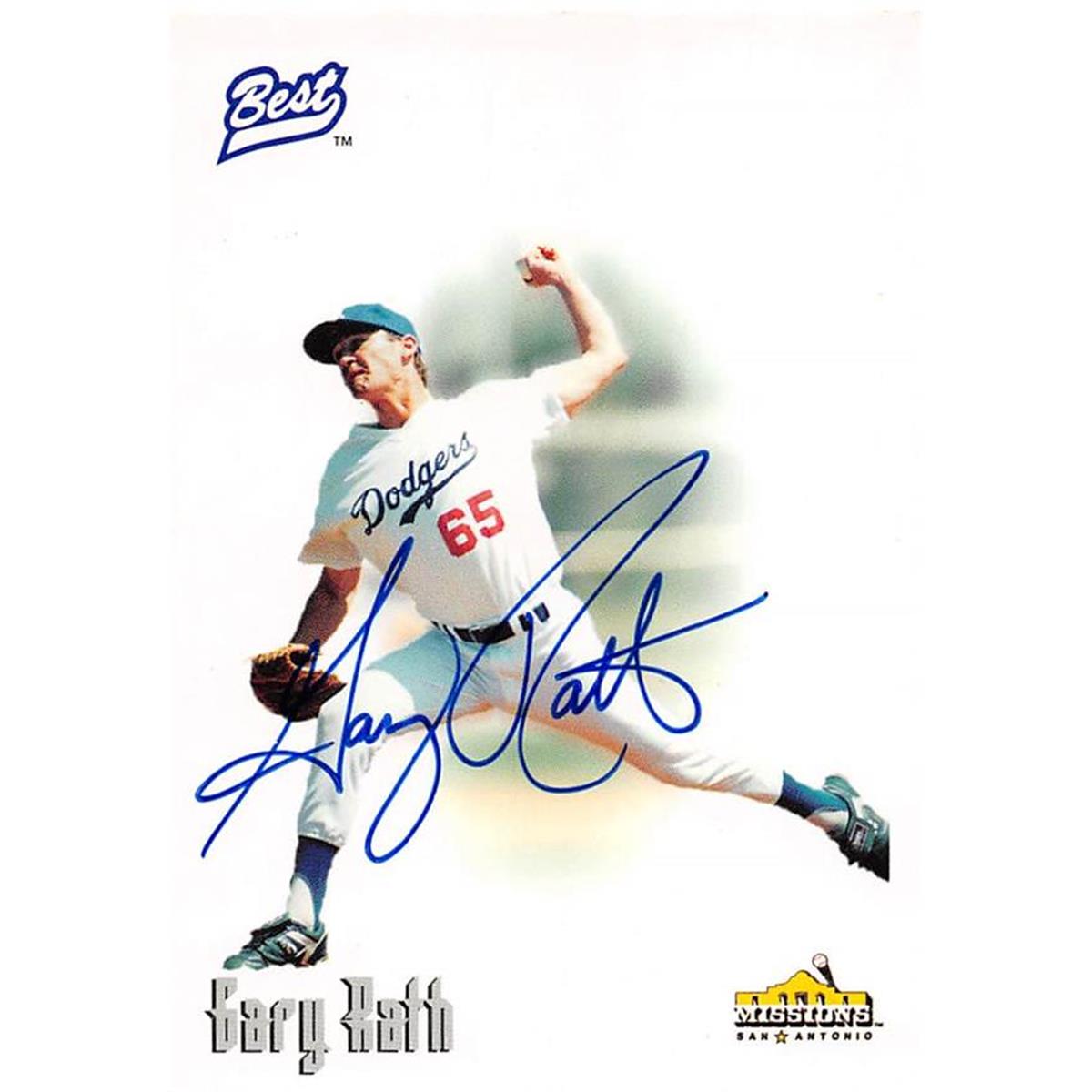 465421 Gary Rath Autographed Baseball Card, 1996 Best Certified Rookie