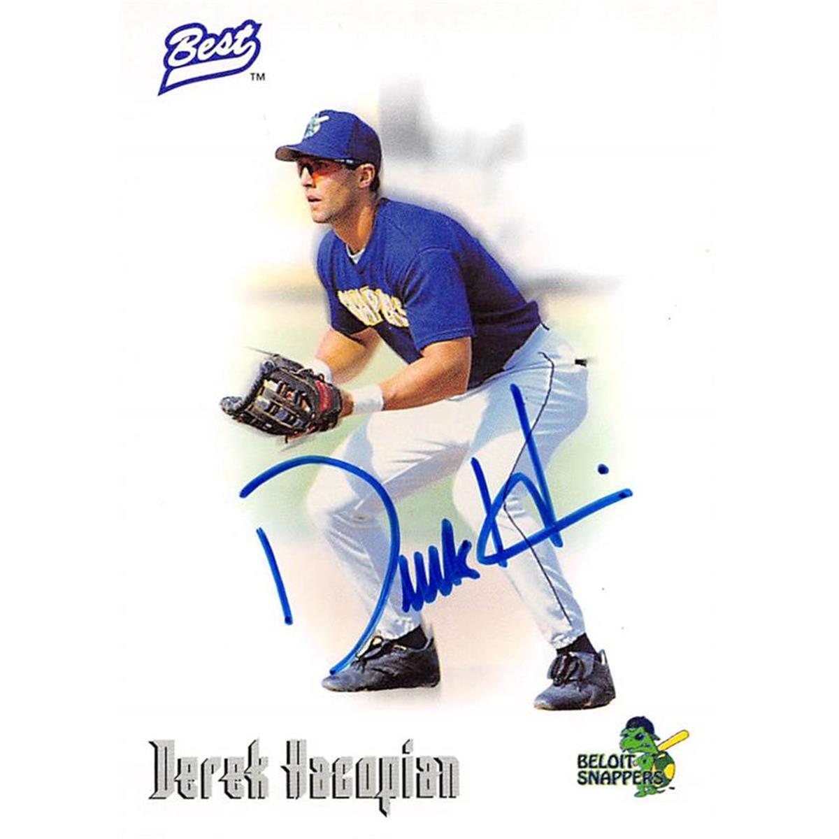 465439 Derek Hacopian Autographed Baseball Card, 1996 Best Certified Rookie