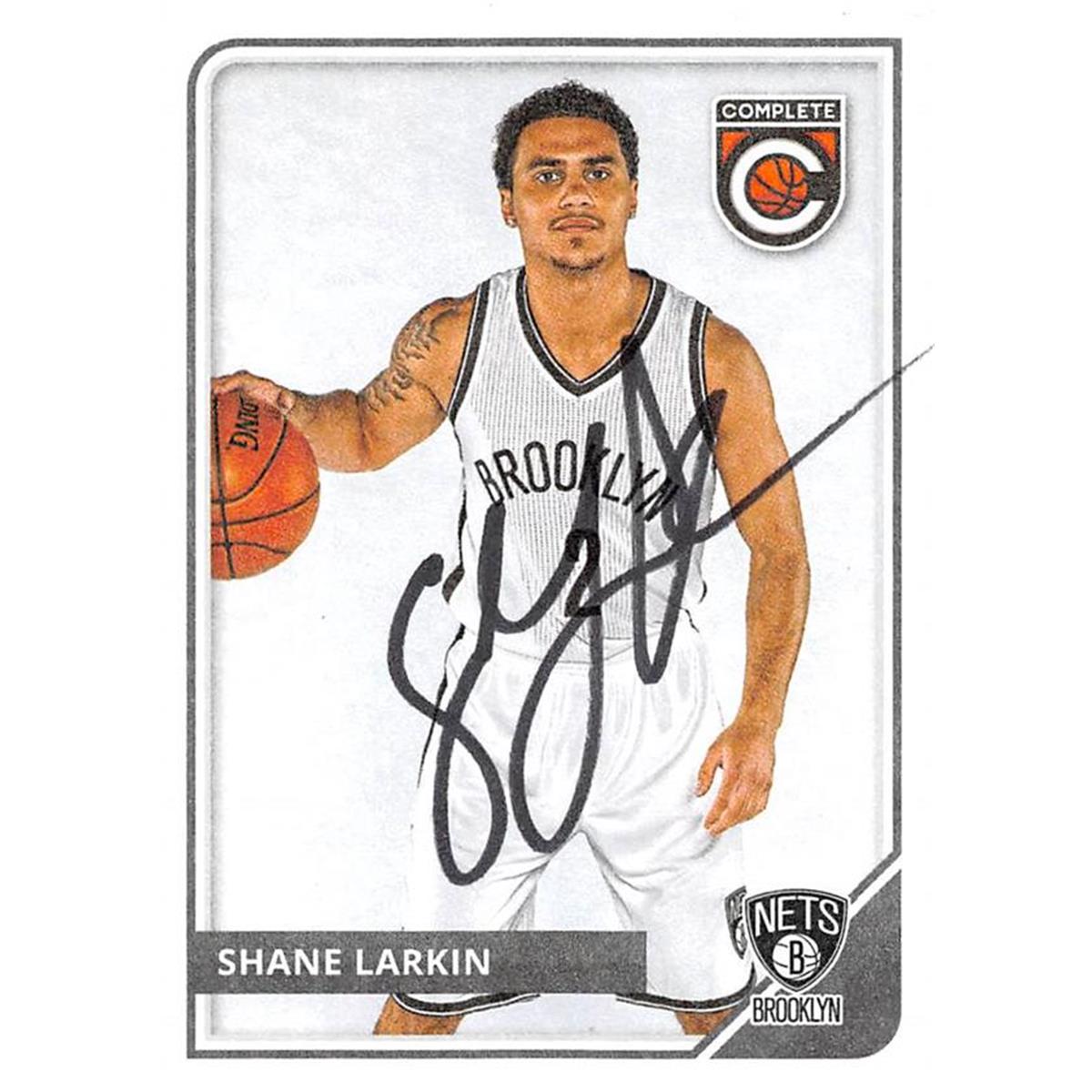 465990 Shane Larkin Autographed Basketball Card, 2015 Panini Complete No. 218