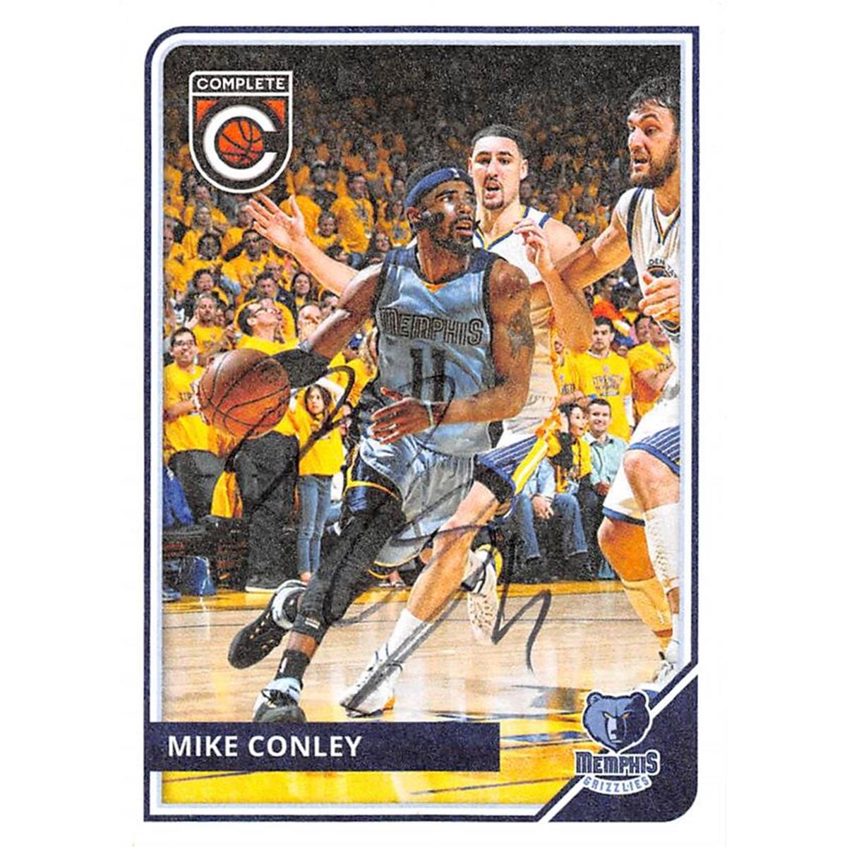 466039 Mike Conley Autographed Basketball Card, 2015 Panini Complete No. 180