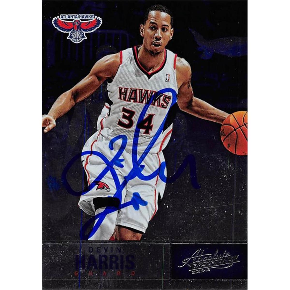 466046 Devin Harris Autographed Basketball Card, 2012 Panini Absolute No. 6