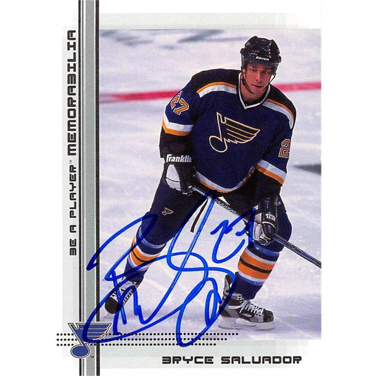 Picture of Autograph Warehouse 466122 Bryce Salvador Autographed Hockey Card&#44; 2000 BAP No. 465