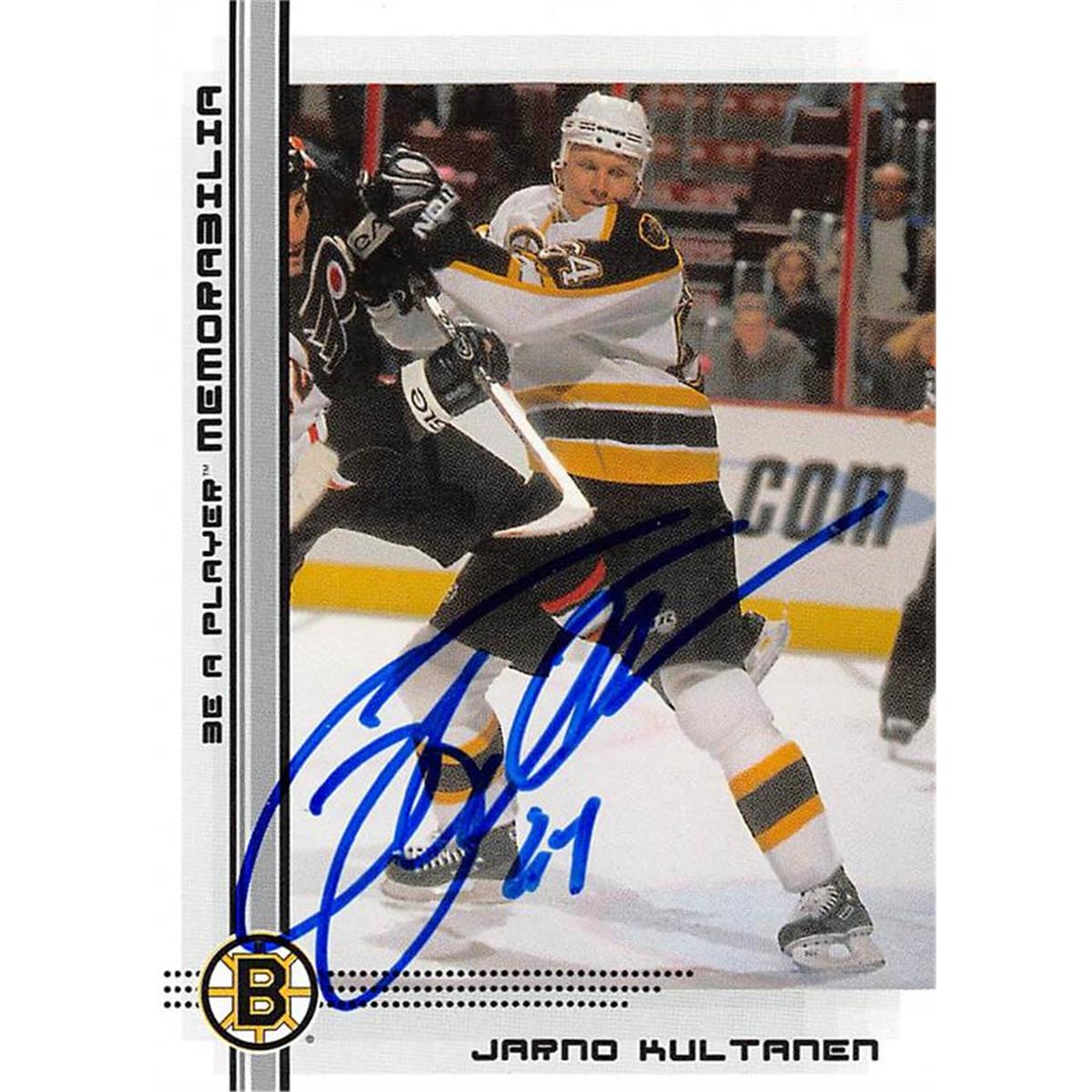 Picture of Autograph Warehouse 466132 Jarno Kultanen Autographed Hockey Card&#44; 2000 BAP No. 408