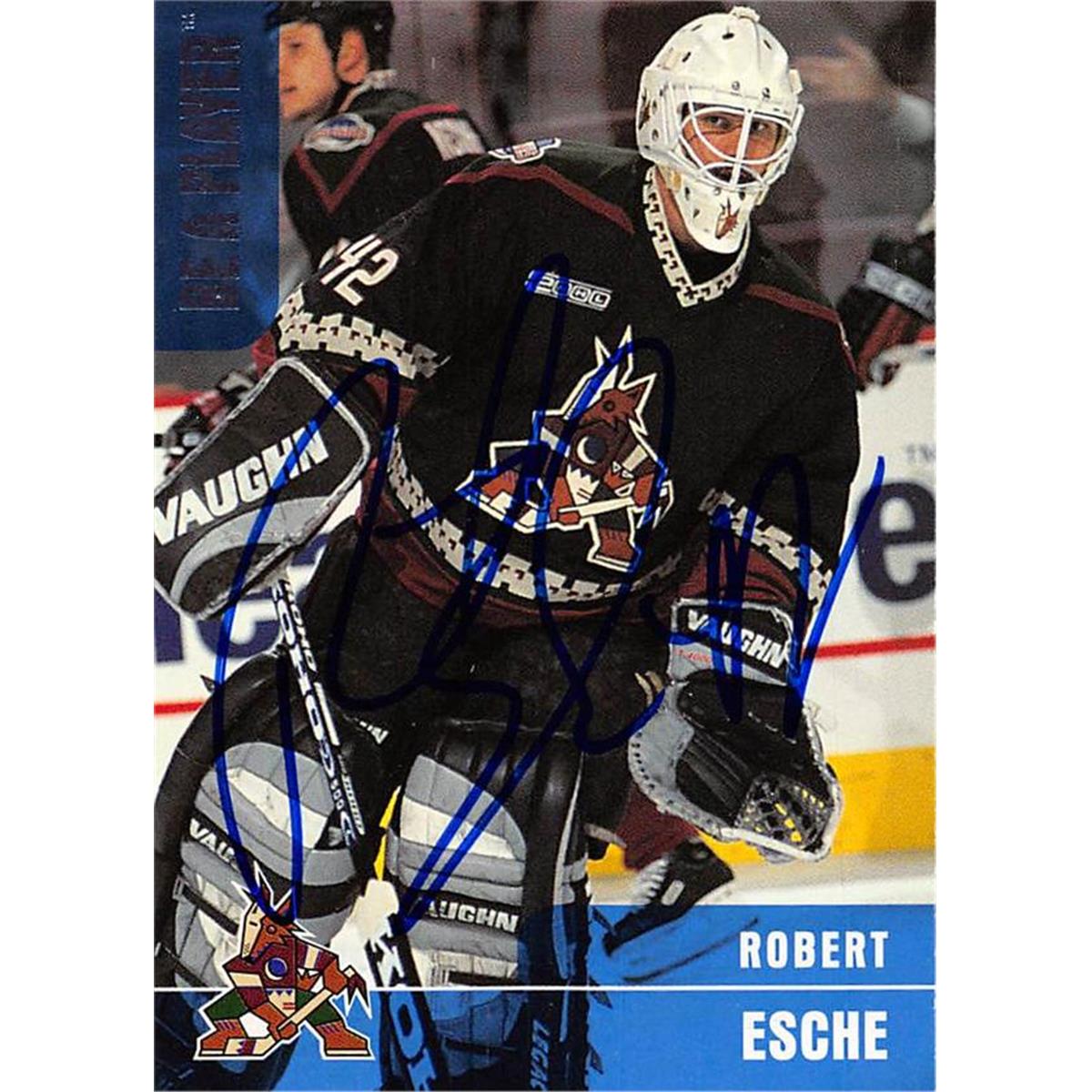 Picture of Autograph Warehouse 466144 Robert Esche Autographed Hockey Card&#44; 1999 BAP No. 332