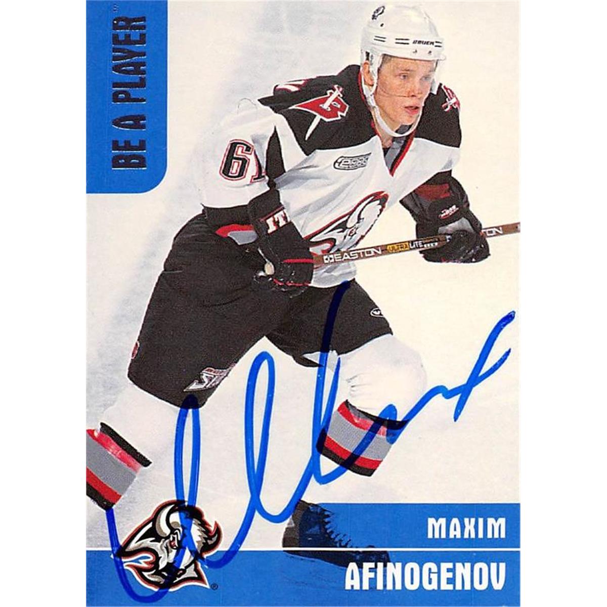 Picture of Autograph Warehouse 466173 Maxim Afinogenov Autographed Hockey Card&#44; 1999 BAP No. 350