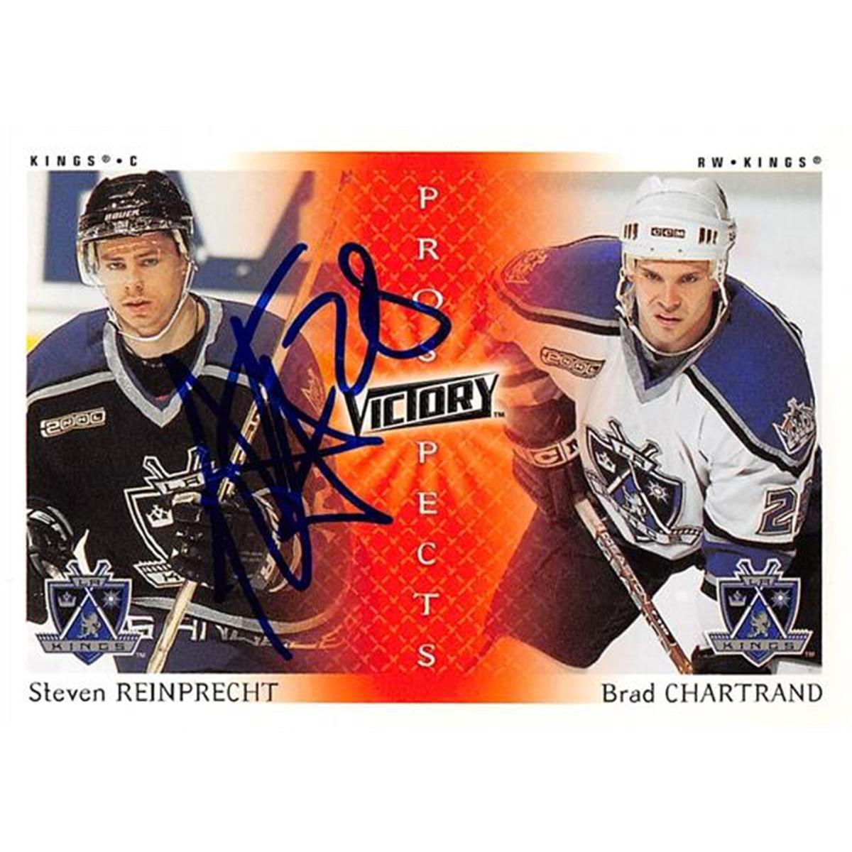 Picture of Autograph Warehouse 466180 Steven Reinprecht Autographed Hockey Card&#44; 2000 Upper Deck Victory Prospects No. 264