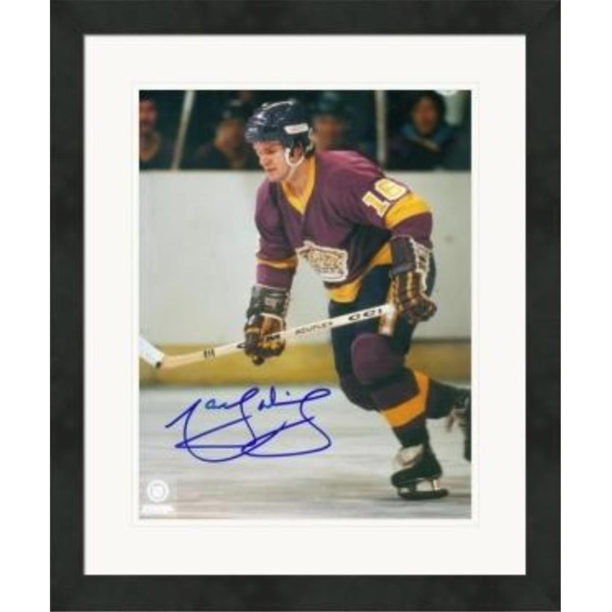 Picture of Autograph Warehouse 466683 8 x 10 in. Marcel Dionne Autographed Photo&#44; No. 3 Matted & Framed