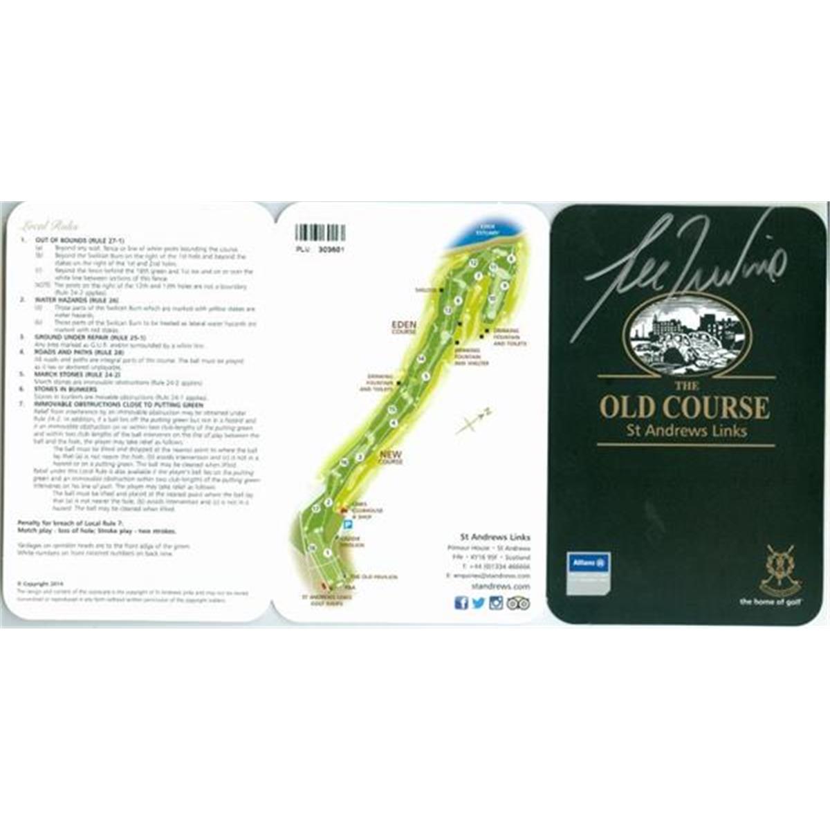 Autograph Warehouse 466708 Lee Trevino Autographed Score Card, Saint Andrews The Old Course & PGA Golf Champion