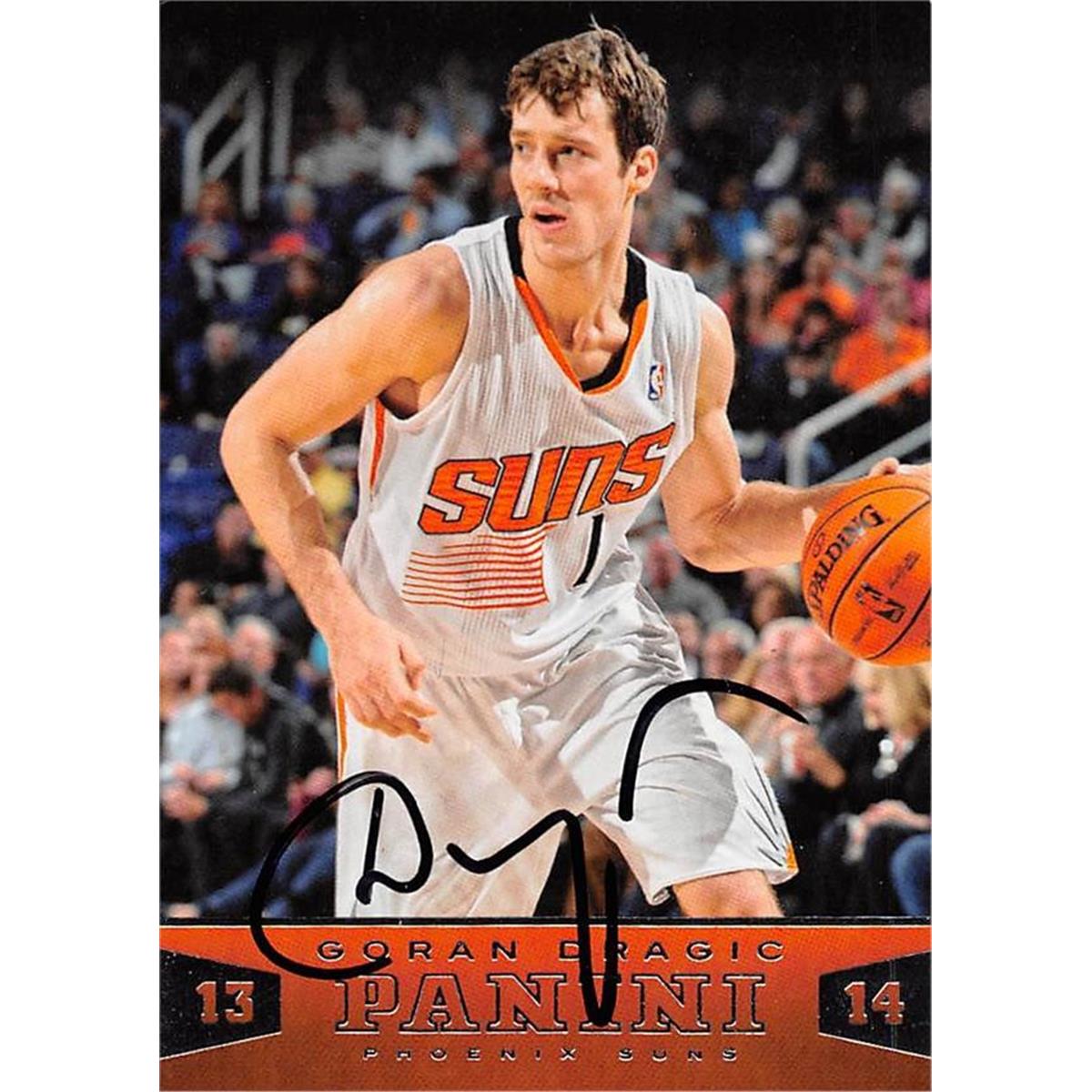 465944 Goran Dragic Autographed Basketball Card, 2014 Panini No. 112