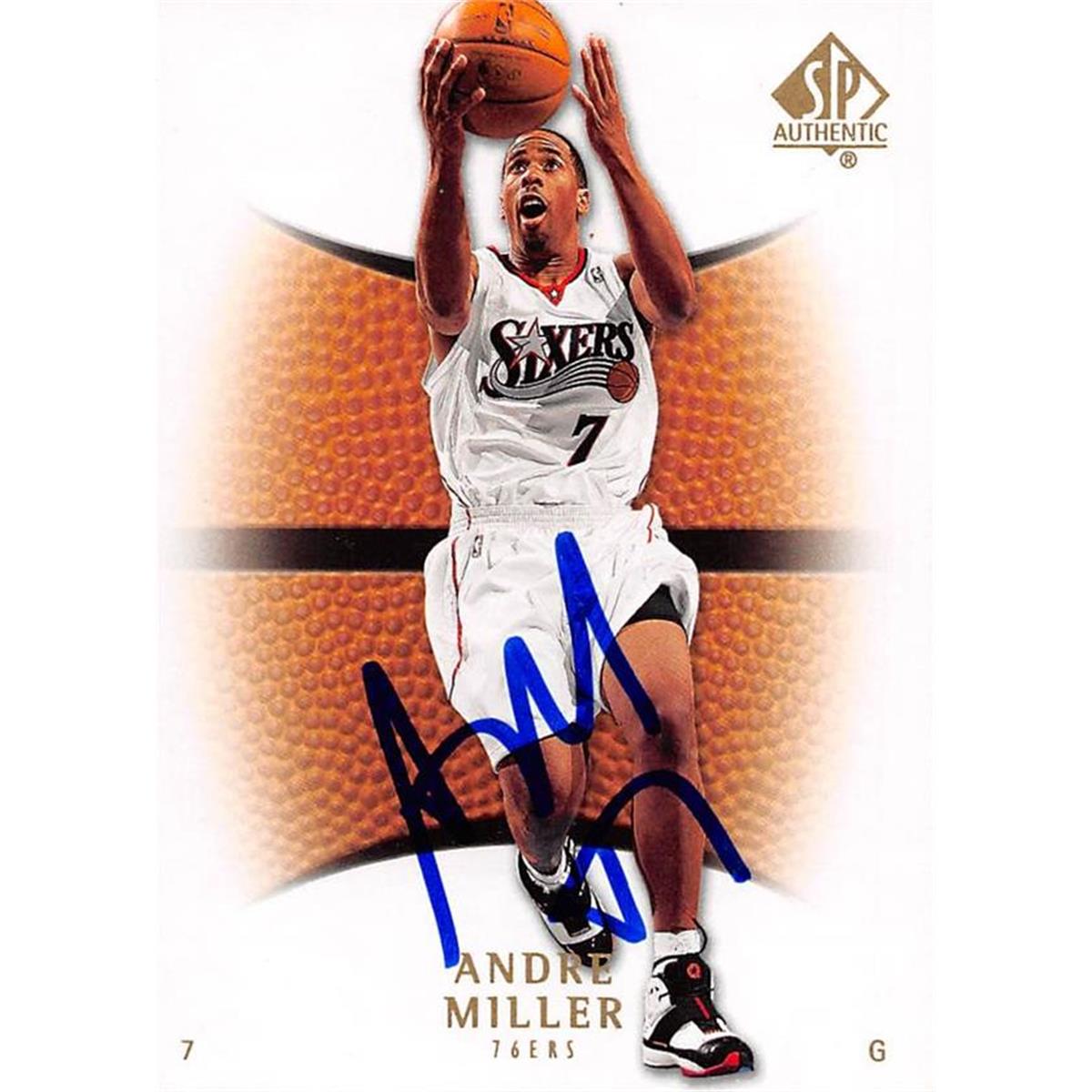 466049 Andre Miller Autographed Basketball Card, 2008 Upper Deck SP No. 39