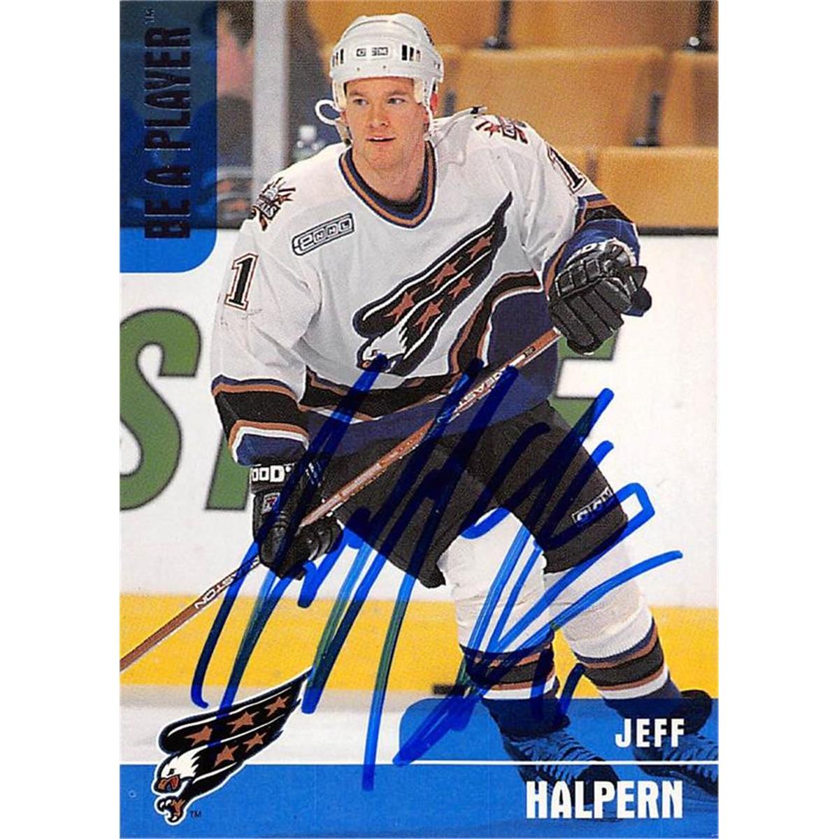 Picture of Autograph Warehouse 466137 Jeff Halpern Autographed Hockey Card&#44; 1999 BAP No. 378