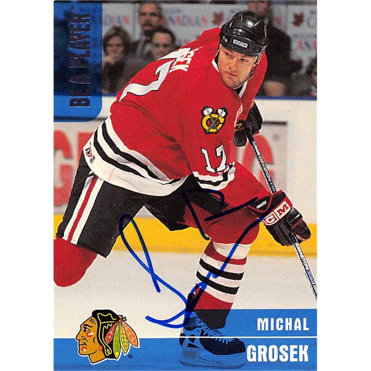 Picture of Autograph Warehouse 466141 Michal Grosek Autographed Hockey Card&#44; 1999 BAP No. 342