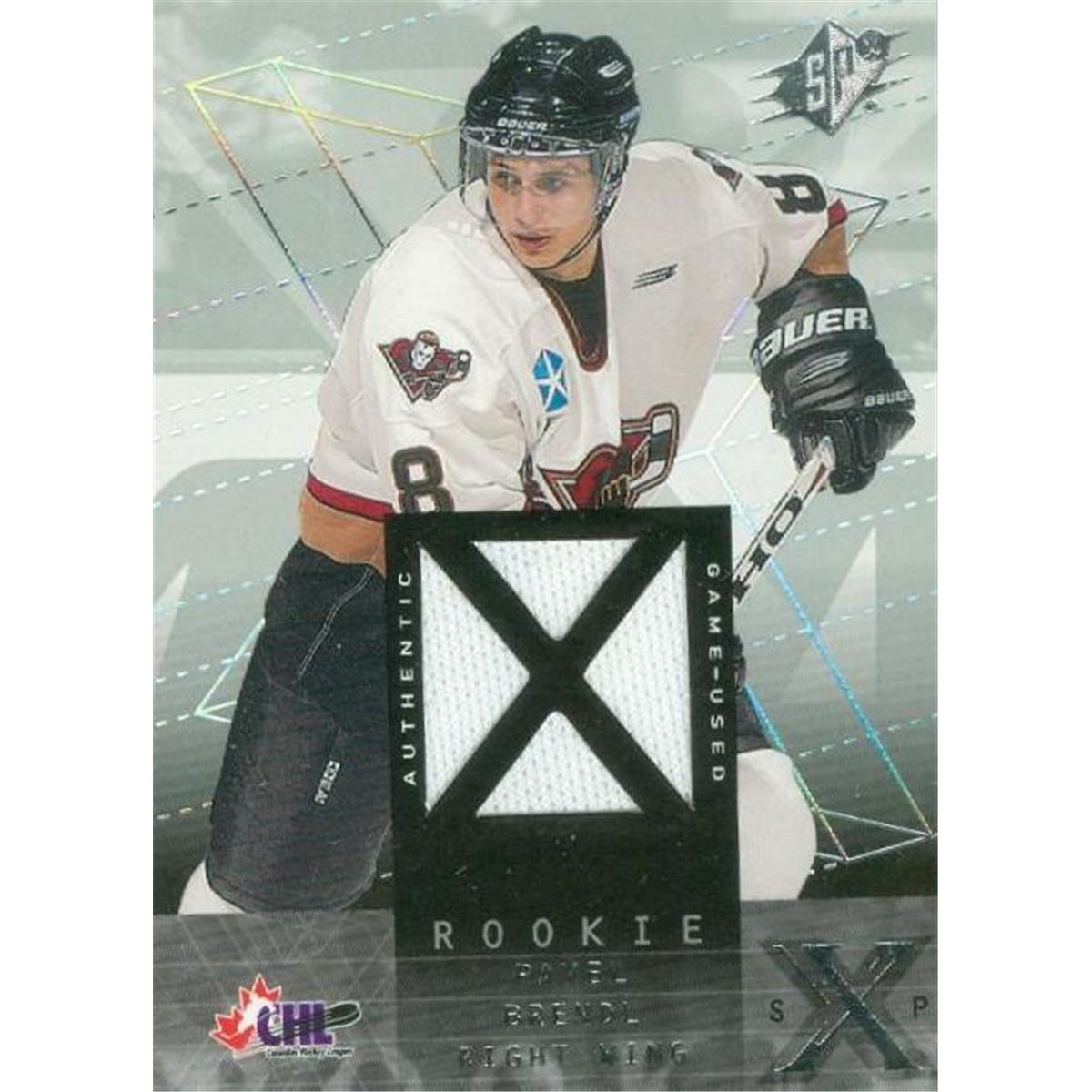 Picture of Autograph Warehouse 466246 Pavel Brendl Player Worn Jersey Patch Hockey Card&#44; 2000 Upper Deck CHL Rookie No. 123